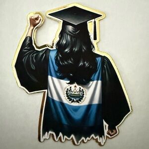 El Salvador Grad Cut Out Graduation Leis Topper         SKU2309